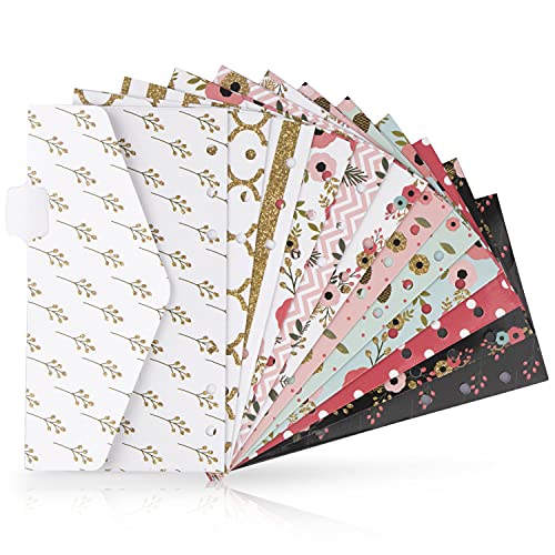 A6 Binder and Budget Envelopes + Bonus Stickers, Budget Binder with Cash Envelopes for Budgeting, Mini Cash Envelope (Pink)