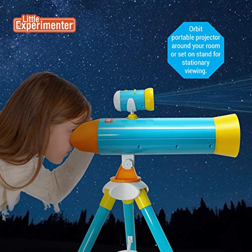 Little Experimenter Telescope for Kids Children Telescope Projector and 24 Space Images
