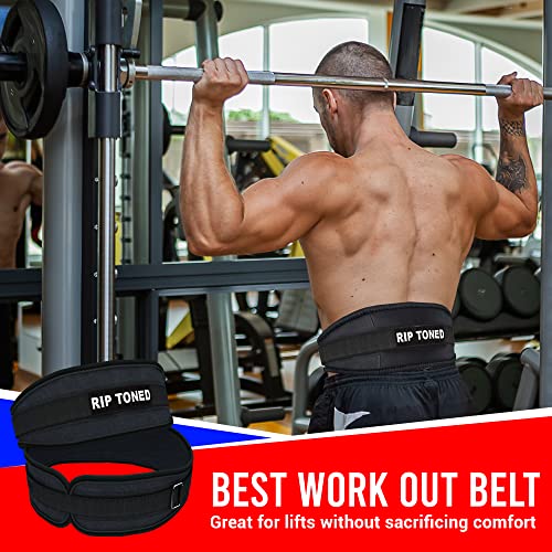 Rip Toned Weight Lifting Belt 4.5 Inch Workout Belts, Back Support for Men & Women