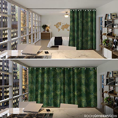 Room/Dividers/Now Premium Room Divider Curtain, 9ft Tall x 5ft Wide (Jungle)