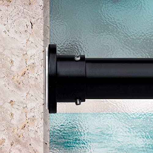 Room/Dividers/Now Tension Curtain Rod - Tension Window Rod - Bedroom, Kitchen Rod - Long, Heavy Duty, Adjustable Extension Curtain Rods by Room Dividers Now (28-50 Inches, Black)