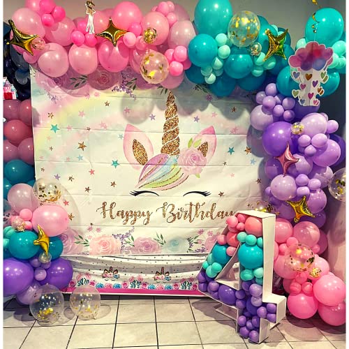 The Party Inc.Easy to Assemble Pre-Cut Mosaic Numbers For Balloons Thick Foam Board Standing Cutouts with Stand
