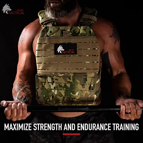 Wolf Tactical Adjustable Weighted Vest Wods Strength And Endurance Training