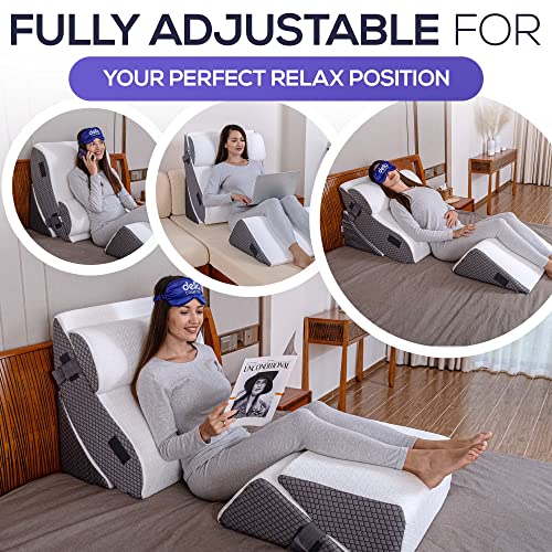 Circa Air Inflatable Wedge Pillow - Travel Wedge Pillow for Sleeping Acid  Reflux, After Surgery, Bed Wedge Pillow for Head Shoulder, Back, Knee, Leg