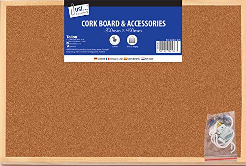 Tallon 300 x 450mm Cork Board, 4278