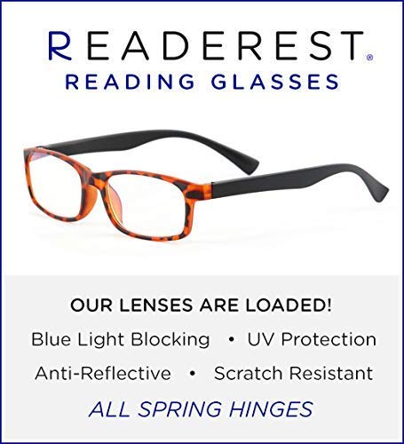 Readerest Blue Light Blocking Reading Glasses Black UV protection