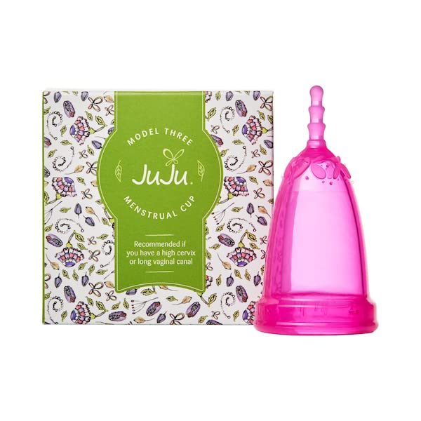 Juju Menstrual Cup Model 3 Menstruation Cup for High Made is Aus Pink