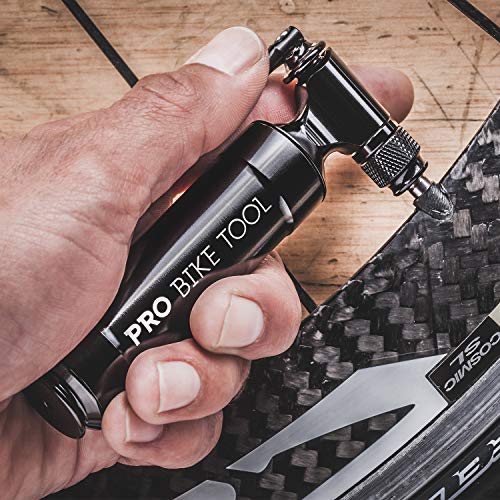 CO2 Inflator with Cartridge Storage Canister by Pro Bike Tool Quick Easy
