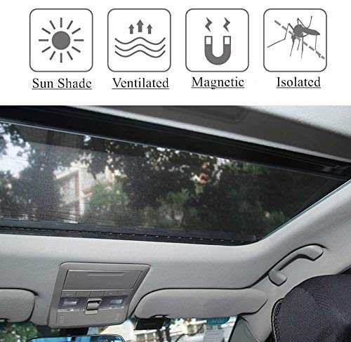 Upgrade Sunroof Sun Shade Magnetic Net Car Black