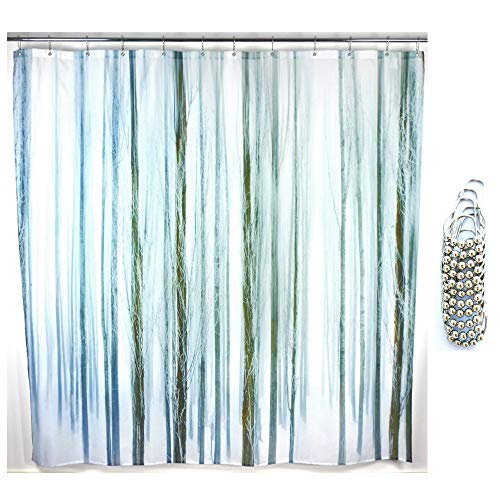 Juici Home Trees in Forest Shower Curtain Includes 72x72 Inches