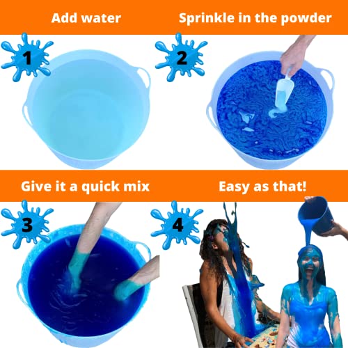 Party GOAT Instant Slime Powder 25 GALLON BLUE Slime Mix Makes
