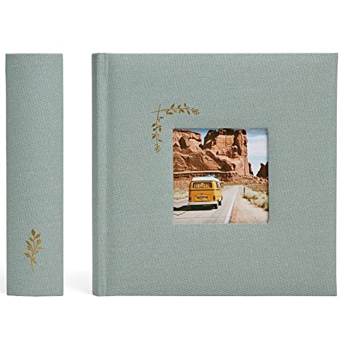 Luxury Linen Photo Album with Acid Free Pockets, Traditional Book Bound with Hard Cover, 200 Pockets for 4x6 Photos, Photo Book for Wedding, Family Pictures, Gifts, Anniversary or Baby Shower