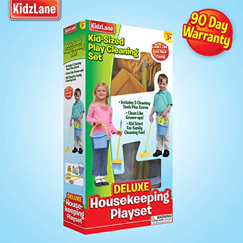 Kidzlane Kids Cleaning Set for Toddlers Kids Play Broom Toys Set Multicolor