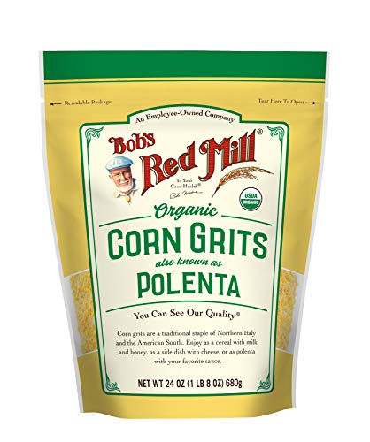 Bob's Red Mill Organic Corn Grits/Polenta, 24 Oz (Pack of 4)