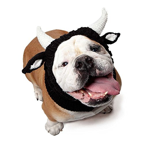 Zoo Snoods Bull Dog Costume - No Flap Ear Wrap Hood for Pets