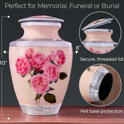 RESTAALL Giulia Rose Aluminum Ashes urn Cremation urns for Human Ashes