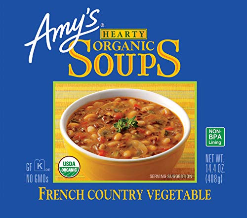 Amy’s Soup, Vegan Hearty French Country Vegetable Soup, Gluten Free
