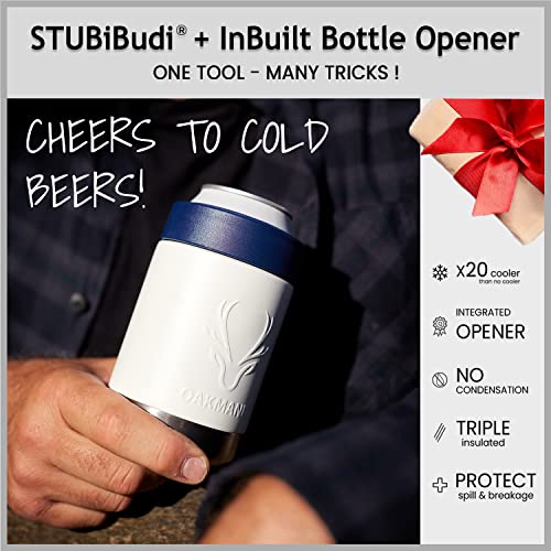STUBiBudi Beer Can Cooler 12 oz Beer Bottle Insulator Beer Bottle Opener, 3 in 1 Universal Can Cooler Insulated Can Cooler Beer Cooler Bottles Coozies 4 in 1 Can Holder Beer Gifts Men Beer Opener