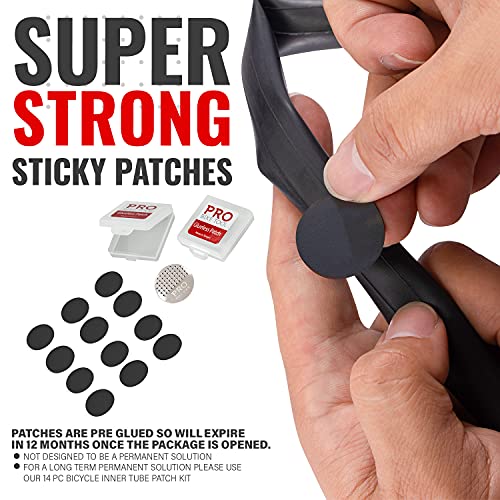 Pro Bike Tool Glueless Tire Repair Patch Kit 2 Packs 24 Selfadhesive Patches