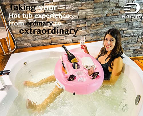Premium Floating Drink Holder for Pool, Hot Tub Accessories for Adults - Pool Drink Holder Floats, Swimming Pool Accessories for Adults, Drink Floaties for Pool, Pool Drink Floats