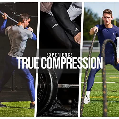 CompressionZ Men's Compression Pants for Sports Black Small