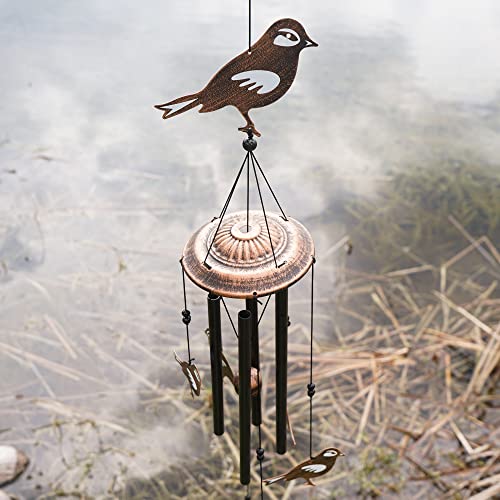 VP Home 32" H Wind Chimes fo rOutdoor Decorations Garden Decor Songbirds Soothing