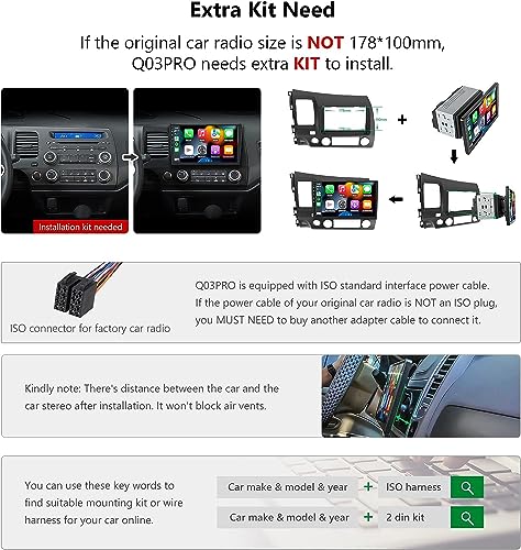 Eonon Android 10.0 Car Stereo Carplay & Android Auto Car Stereo Receiver