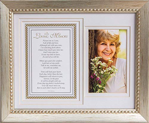 In Loving Memory Sentiment Memorial Picture Frame Silver Without Scripture