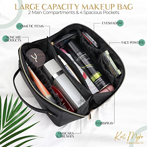 Kat Myhr Large Capacity Travel Cosmetic Bag Travel Makeup Organizer Bag