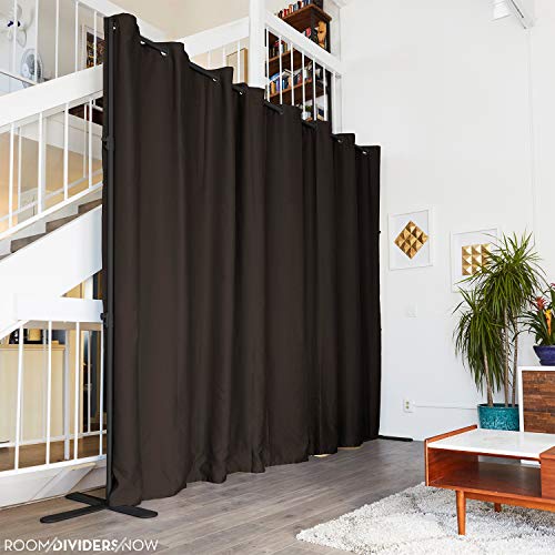 Room/Dividers/Now Premium Room Divider Curtain, 8ft Tall x 10ft Wide (Dark Chocolate) | Premium Curtains for Room Partition, Create Privacy, Blackout, Noise Reduction
