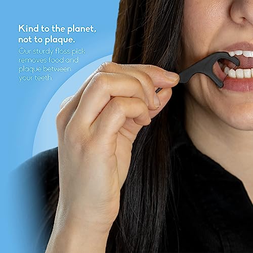 The Humble Co. Floss Picks 200 Count Plant Based Oral Care Cruelty Free