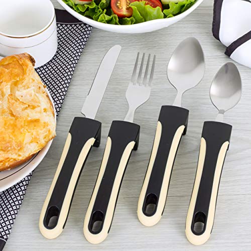 UrbanRed Weighted Utensils for Tremors Yellow