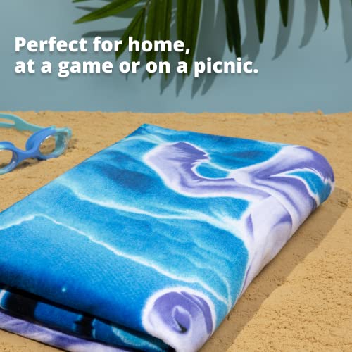 Dawhud Direct Unicorn Beach Towel for Women, Girls, Kids, Men 30" x 60"