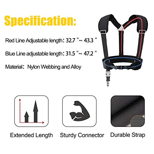 Edou Pressure Washer Wand Belt Support Adjustable Shoulder Strap Harness