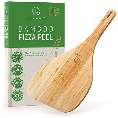 Wood Pizza Peel 12 Inch Pizza Peel. Euro-Design Wooden Pizza Paddle. Pizza Board Handle Oven (Long)