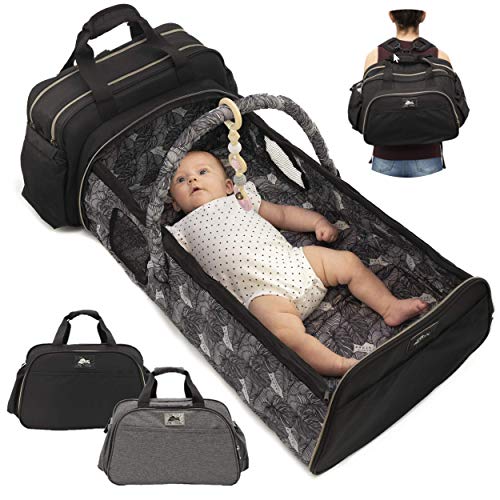 Travel Bassinet Diaper Bag With Changing Station Backpack Baby Bag