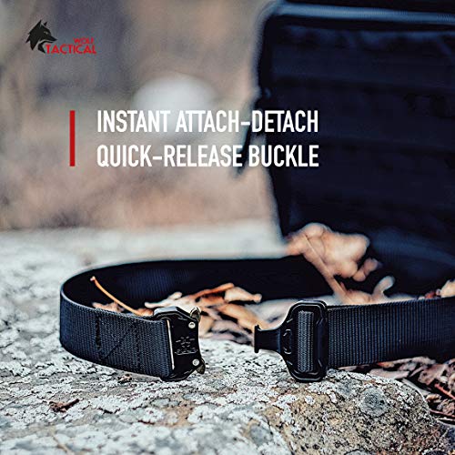 WOLF TACTICAL Heavy Duty Quick-Release Gun Belt for Concealed Carry Holsters