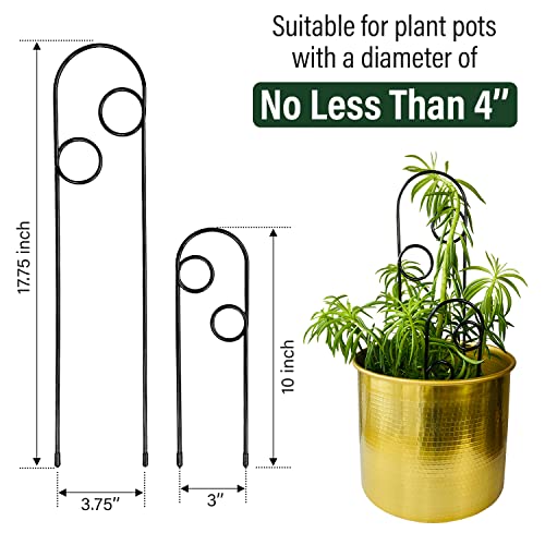 Metal Plant Support Stake for Indoor Climbing Plants Size 17.75 X 3.75