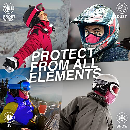  GearTOP Balaclava Winter Face Mask for Men & Women - Full Face  Mask and Warm Ski Mask - Winter Mask - Cold Weather Gear White : Automotive