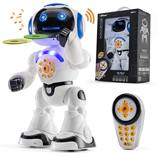 TOP RACE Remote Control RC Robot Toy Walking Talking Dancing Toy