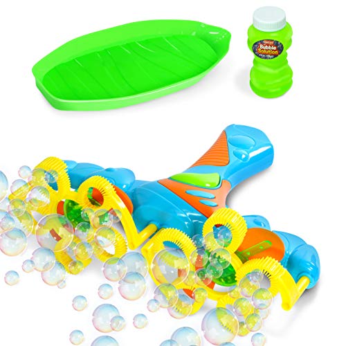Kidzlane Bubble Blaster for Kids Lightup Bubble Machine for Toddlers