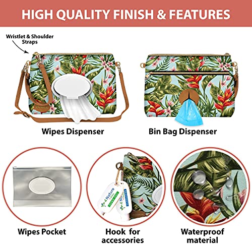 4 Nature Diaper Clutch Bag Lightweight Water Resistant and Bag Cross Body