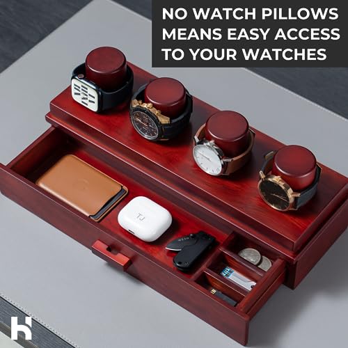 Elevate Your Watch Collection Wooden Mens Watch Box & Watch Case Lifetime