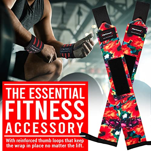Rip Toned Wrist Wraps 18 Inch With Thumb Loops Men Women Weight Lifting Crossfit