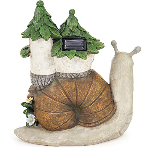 VP Home Snail Cottage Solar Light for Home and Outdoor Decor Flickering LED