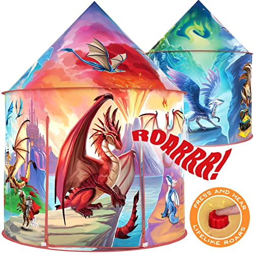 Dragon Hero Kids Tent With Roar Button Epic Dragon Tent Pop Up Tent
