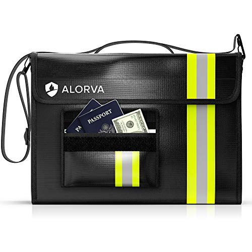 Alorva Fireproof and Waterproof Document Bag 17 X 12 X 5”