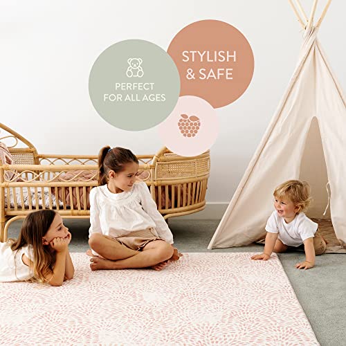 Baby Play Mat for Infants One piece Reversible Foam Floor Mat Large Storm Large