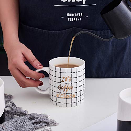 Bruntmor 18 Oz Coffee Mug Set Of 6 18 Ounces Large Porcelain Gradient Orange