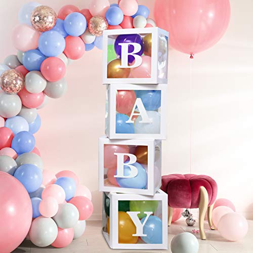 Baby Shower Party Decoration Set - Letters Balloons Boxes